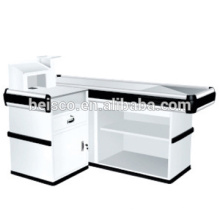 High quality checkout counter with conveyor belt,design checkout counter